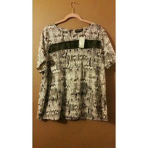 Mesh cutout shirt 3X